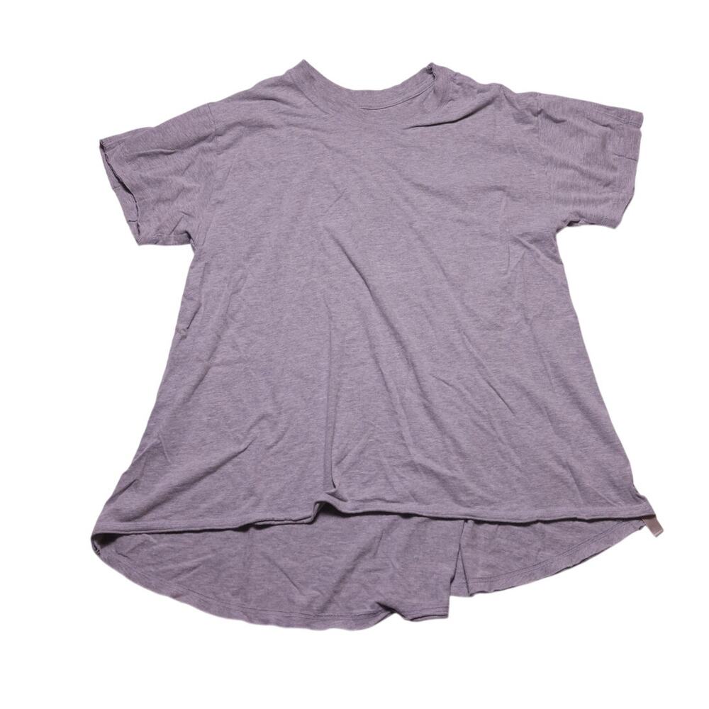Free People FP Movement Gray Flowy oversized t shirt workout top women's M